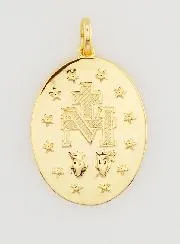 Wonderdadige Medaille 18k Verguld - 12mm