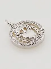 Ex Voto Hanger Parelmoer en Strass - 16mm