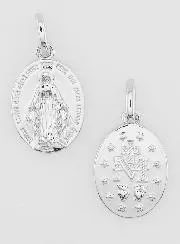 Wonderdadige Medaille Zilverkleurig Gerhodineerd - 14mm