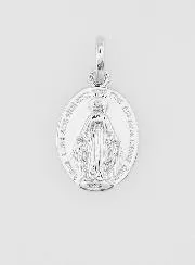 Wonderdadige Medaille Zilverkleurig Gerhodineerd - 14mm