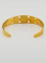 Goudkleurige Manchet Armband OLV van de Berg Karmel