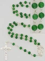 Rozenkrans van Natuurlijke Stenen - Jade