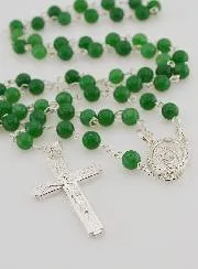 Rozenkrans van Natuurlijke Stenen - Jade