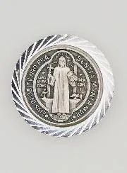 Auto Badge Magneet Heilige Benedictus - 35 mm