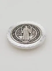Auto Badge Magneet Heilige Benedictus - 35 mm