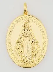 Wonderdadige Medaille 18k Verguld - 26mm
