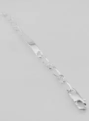 Zilveren Heren Armband - Figaro Schakels 6mm