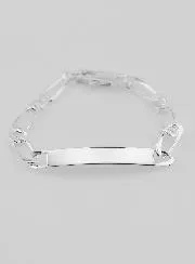 Zilveren Heren Armband - Figaro Schakels 6mm