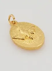 Medaille met Gedraaide Rand 25mm - Heilige Geest
