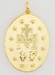 Wonderdadige Medaille 18k Verguld - 22mm