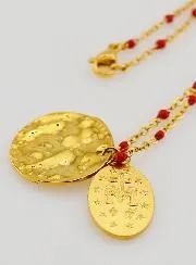 Wonderdadige Medaille en Ketting met Kralen