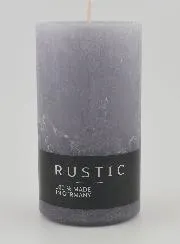 Decoratieve Kaars Rustic 38 uur - Grijs