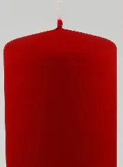 Decoratieve Kaars Mat Fluweel - Rood