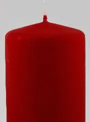 Kerstkaars met Fluweeleffect - Rood