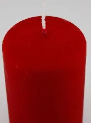 Kerstkaars met Fluweeleffect - Rood