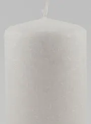 Decoratieve Kaars met Ijs-Effect - Wit