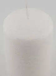 Decoratieve Kaars met Ijs-Effect - Wit