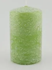 Kerstkaars met Ijs-Effect - Groen