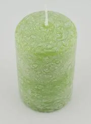 Kerstkaars met Ijs-Effect - Groen