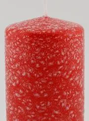 Sierkaars met Ijs-Effect - Rood