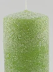 Decoratieve Kaars met Ijs-Effect - Groen