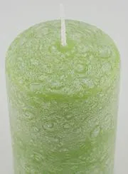 Decoratieve Kaars met Ijs-Effect - Groen
