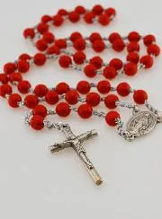 Rozenkrans met de Wonderdadige Medaille - Rood