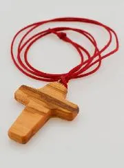 Hanger Houten Kruis Heilige Geest met Koord
