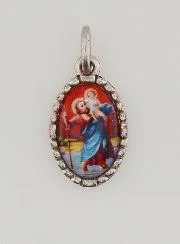 Medaillon met Gedraaide Rand 15 mm - Sint Christoffel