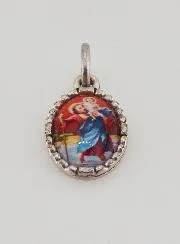 Medaillon met Gedraaide Rand 15 mm - Sint Christoffel