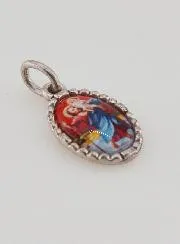 Medaillon met Gedraaide Rand 15 mm - Sint Christoffel