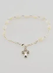 Tientje Armband van Parelmoer - Ovale Kralen