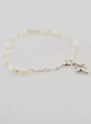 Tientje Armband van Parelmoer - Ovale Kralen