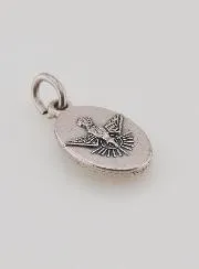 Medaille met Gedraaide Rand 15 mm - Heilig Hart van Maria