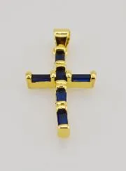 Kruis Hanger Blauw - 23 mm
