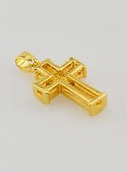 Witte Kruis-Hanger - 17mm