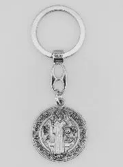 Sleutelhanger met Medaille van Sint Benedictus