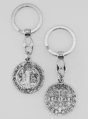 Sleutelhanger met Medaille van Sint Benedictus