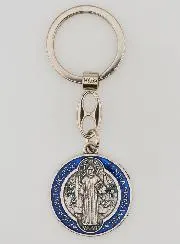 Kleurrijke Sleutelhanger Medaille van Heilige Benedictus