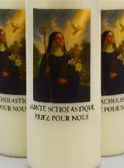 Set 20 Noveenkaarsen tot de Heilige Scholastica