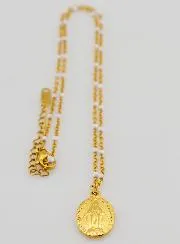 Wonderdadige Medaille en Ketting met Kralen - Wit