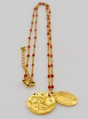 Religieuze Ketting met Kralen en Wonderdadige Medaille