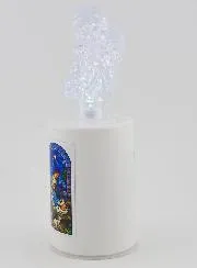 LED-Kerkkaars met Kerstmotief – 60 dagen