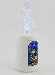 LED-Kerkkaars met Kerstmotief – 60 dagen