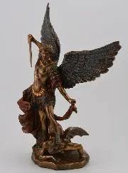 Religieus Beeld van de Aartsengel Michaël van Brons - 20cm