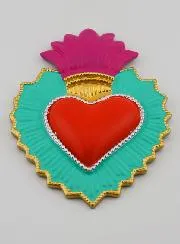 Kleurrijke Ex-Voto Wanddecoratie - 13cm