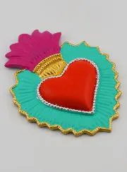 Kleurrijke Ex-Voto Wanddecoratie - 13cm