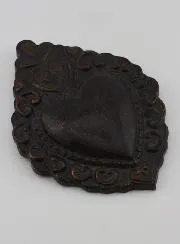 Ex Voto Wanddecoratie Zwart en Brons - 15cm