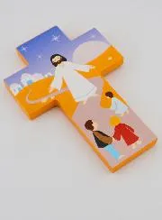 Houten Kinderkruis - Jezus en Kinderen