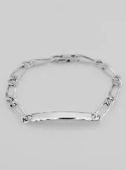 Dooparmband Zilver Gerhodineerd - 18cm